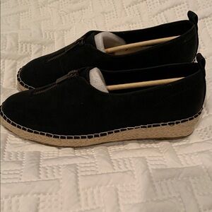 Bella Vita Black Espadrille Slip-Ons